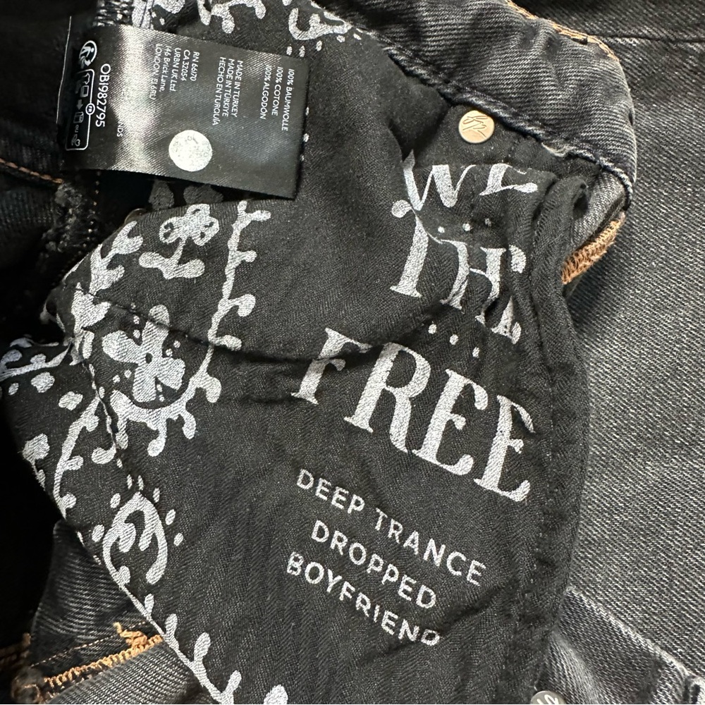 Free People We The Free Deep Trance Dropped Boyfriend Jeans in Hypnosis - Picture 6 of 9